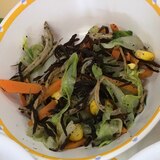 小魚ひじき野菜サラダ